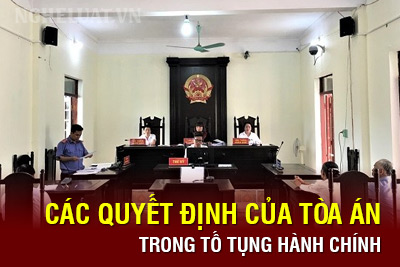 Các quyết định của Tòa án trong tố tụng hành chính