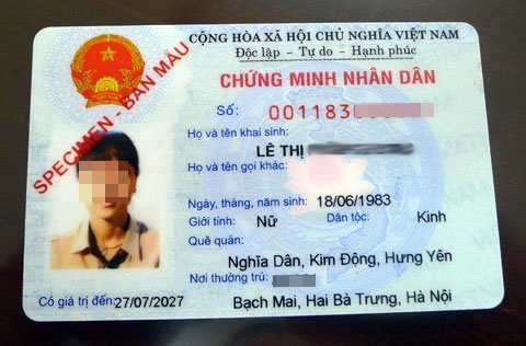 Đổi chứng minh thư thành thẻ căn cước công dân