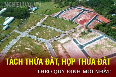 Tách thửa đất, hợp thửa đất theo quy định mới nhất